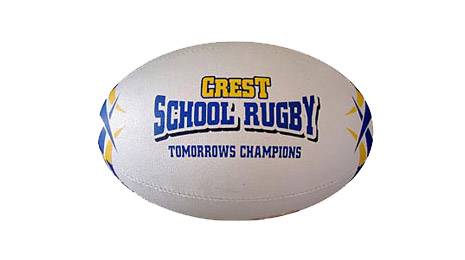 crest rugby ball