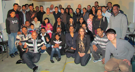 Auckland East franchisee teams and their families 