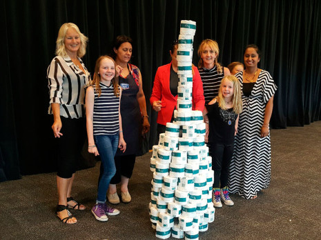 Nelson and Blenheim Franchisees had to try and build the tallest toilet paper tower.