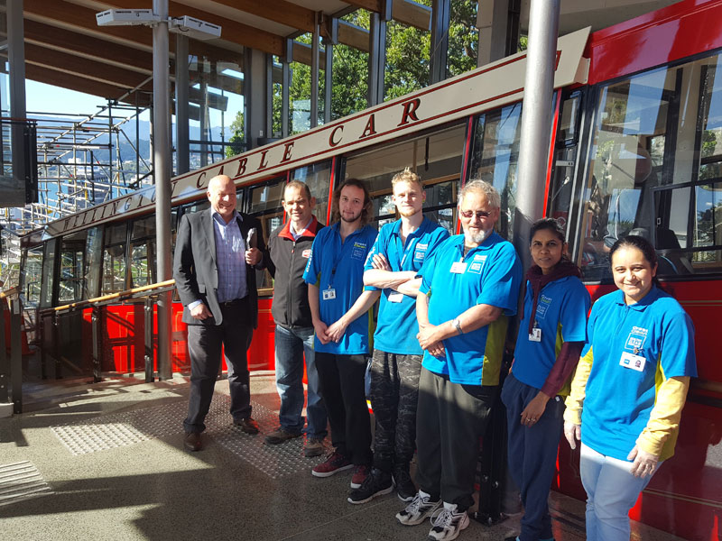 Richard Brodie (CrestClean Wellington Regional Manager), Matthew Hardy (Passenger Service Manager) and our Crest teams.