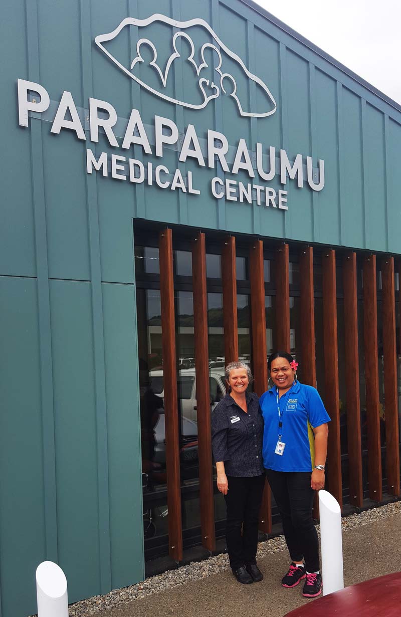 Paraparaumu Medical Centre Practice Manager Brenda McRae is delighted with franchisee Meleka Luli.