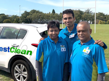 Satish and Sasita Kumar are originally from Fiji. They are seen with their son Aniket.