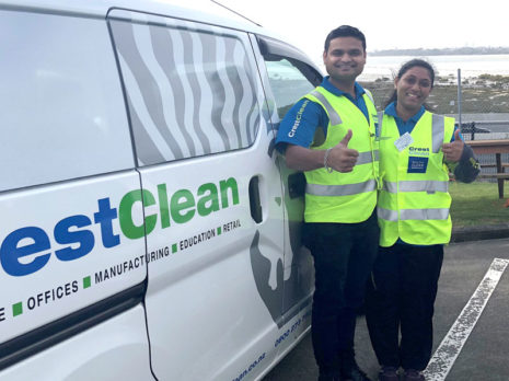 Dhaval Amin and Aakanksha Patel have just joined CrestClean and been praised for their commitment.