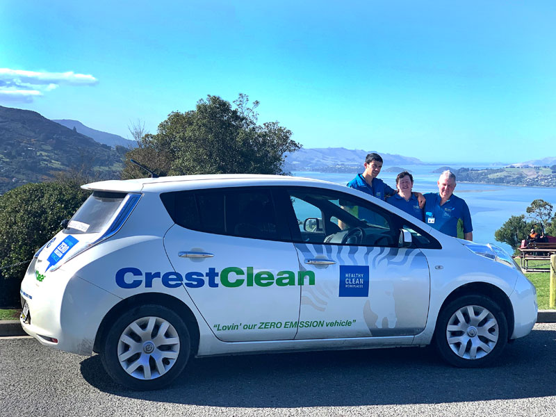 Since Steve bought his Leaf, other CrestClean business owners have also purchased electric vehicles.