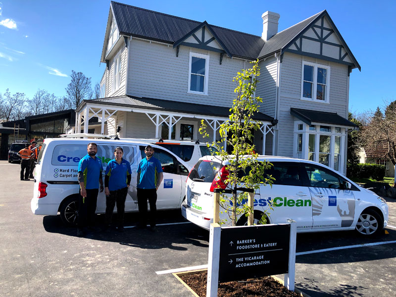 A CrestClean team faced a race against the clock to ensure a landmark New Zealand company’s new extension was spotless for the building’s handover