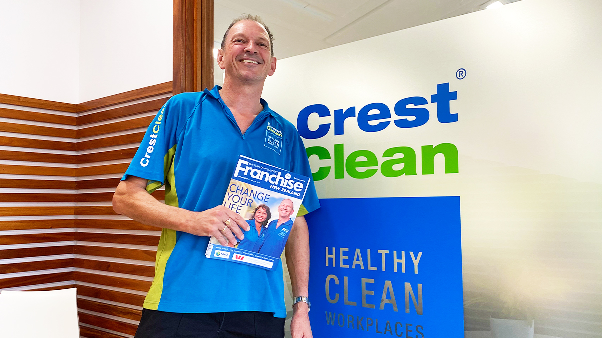 Inspirational life stories put CrestClean on the cover of Franchise New Zealand magazine