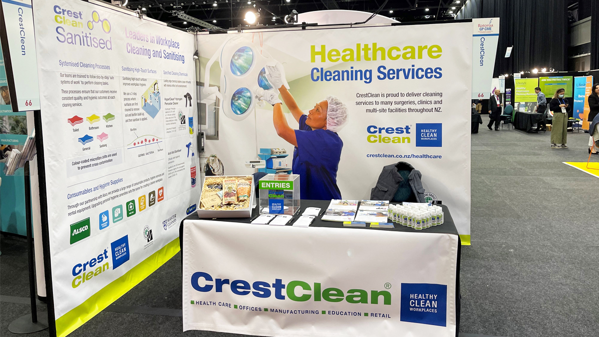 CrestClean shows its commitment to the healthcare sector at GP conference