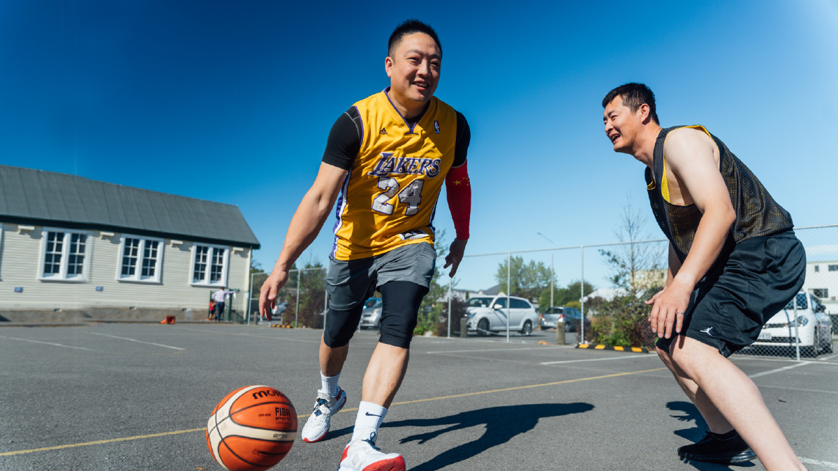 Playing sport together keeps Christchurch franchisees on the ball