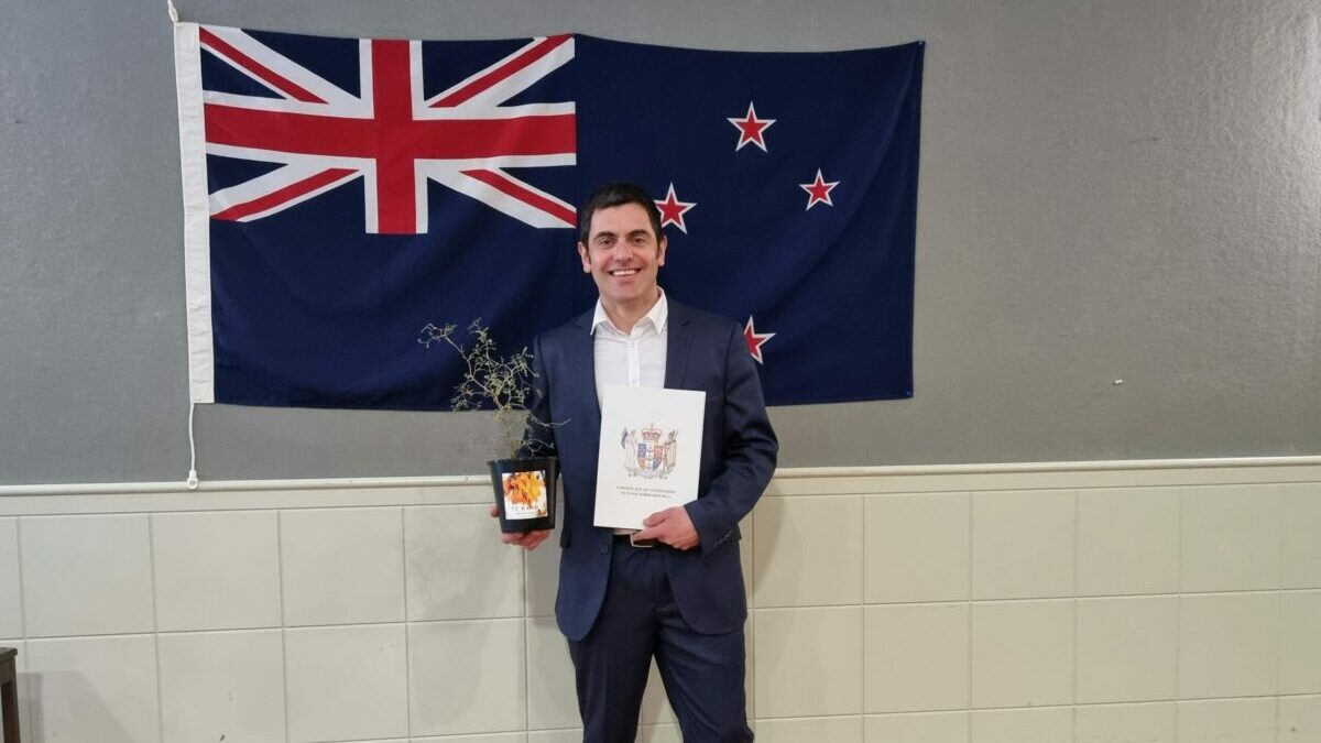 Danny’s officially a Kiwi now!