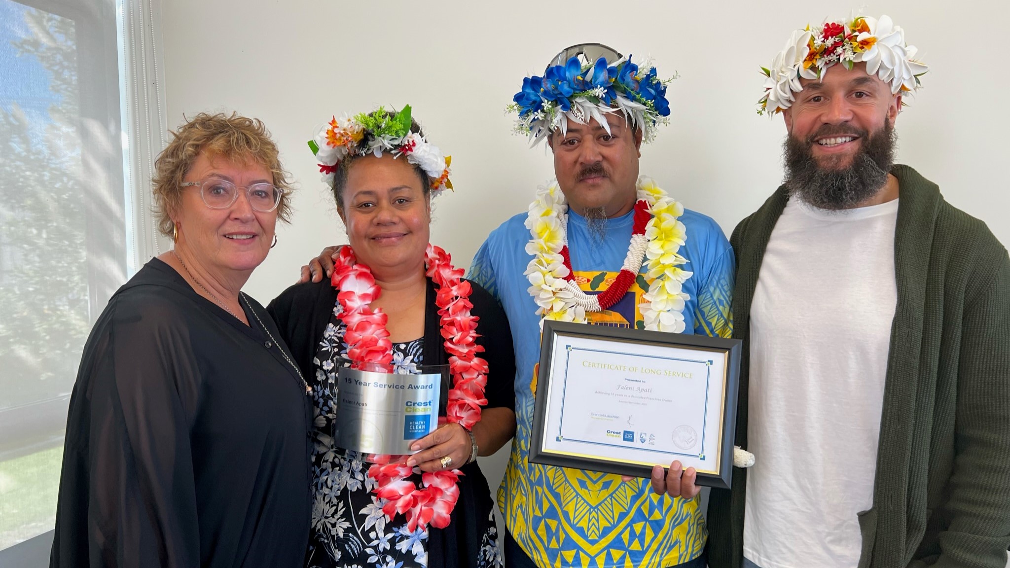 DJ Forbes celebrates success with CrestClean franchisees at Pasifika event
