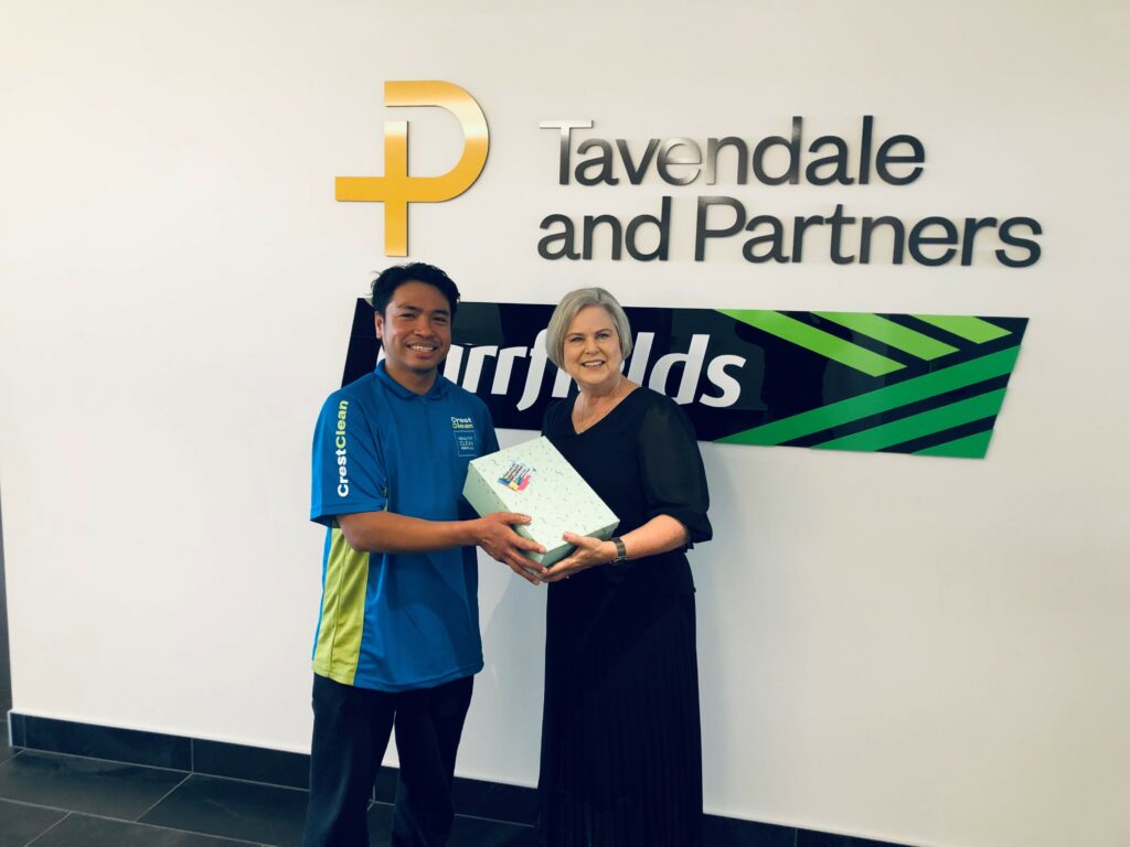 Bernard Rivera, South Canterbury franchisee and Wendy Groves, Client Centre Manager at Tavendale and Partners