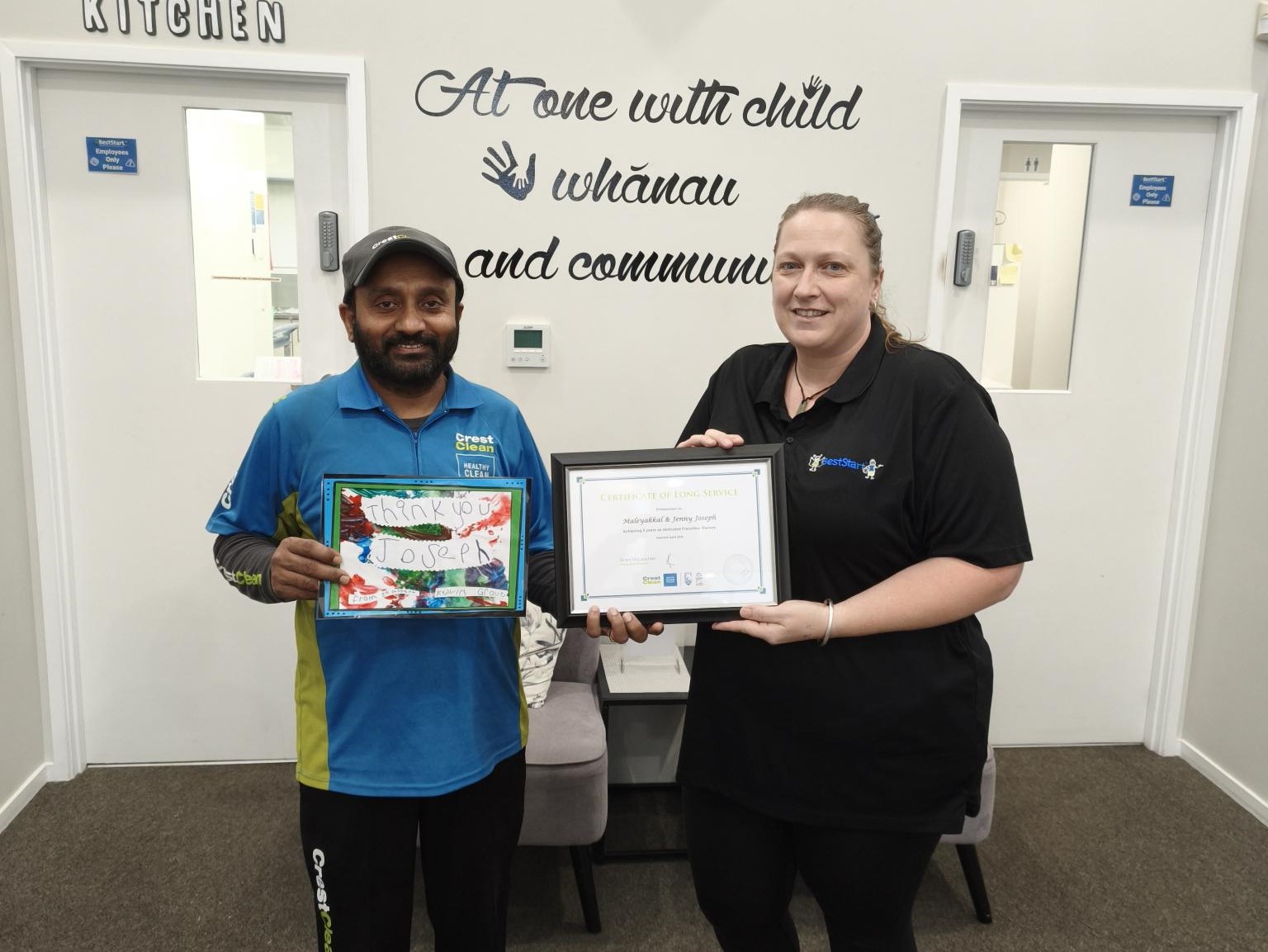 BestStart Kelvin Grove thanks Joseph for five years of going above and beyond