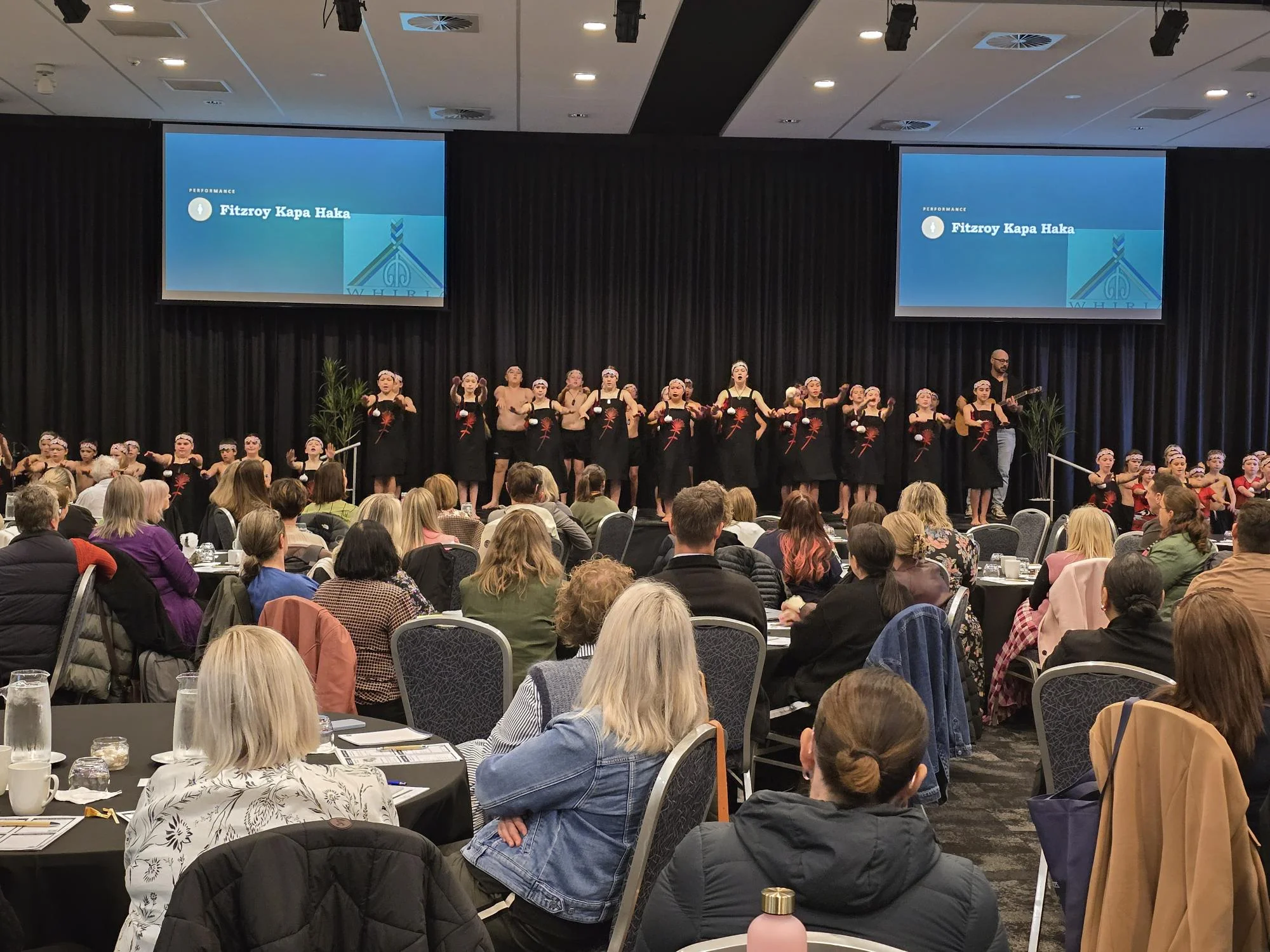 Fitzroy Primary School Kapa Haka performs for NPPA Conference delegates.