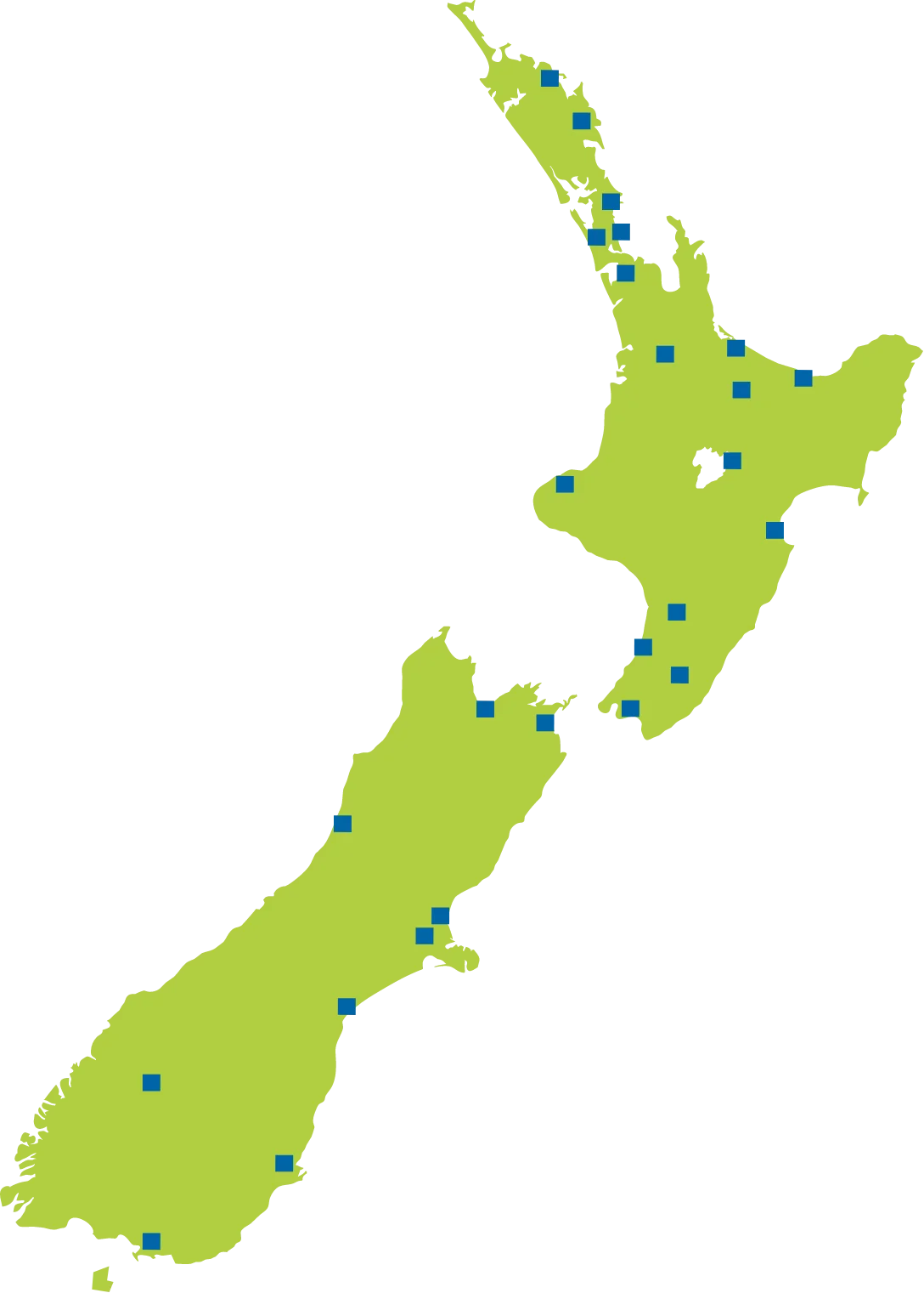 CrestClean Regional Locations Map